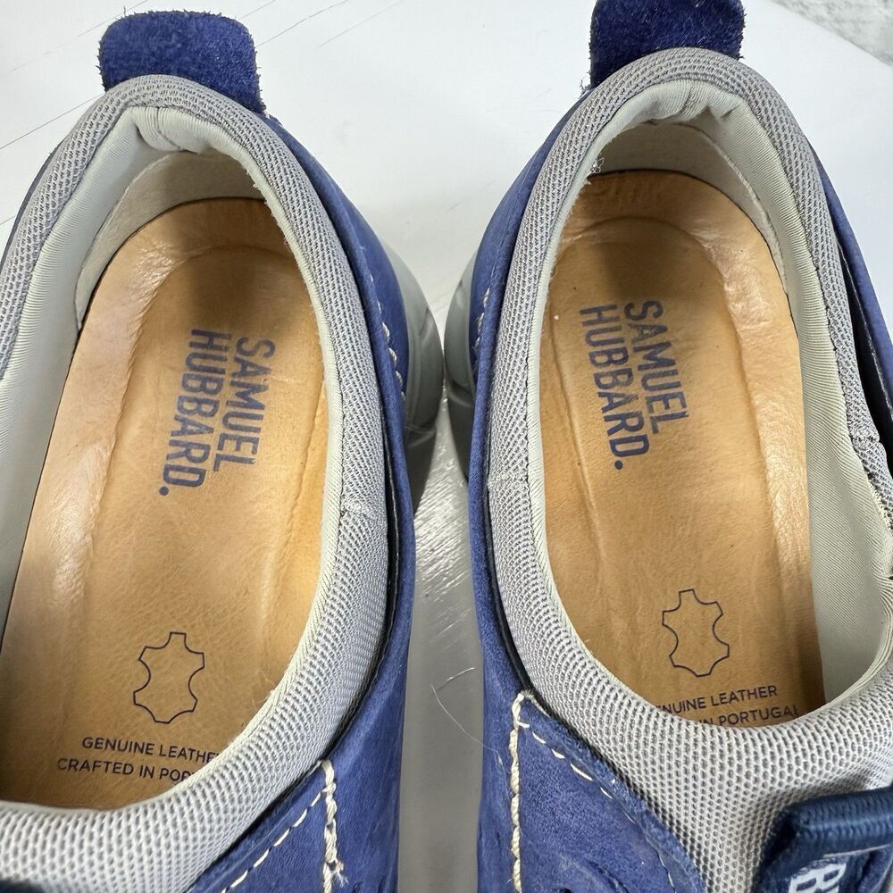 Samuel Hubbard Women's 7.5 Blue Leather Flight Sport Athletic Sneaker Shoes - Picture 11 of 14